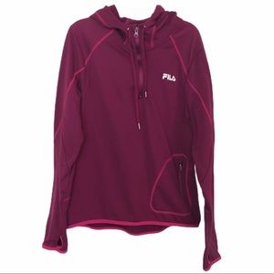 Fila Light Hoodie Long Sleeves Top Size M